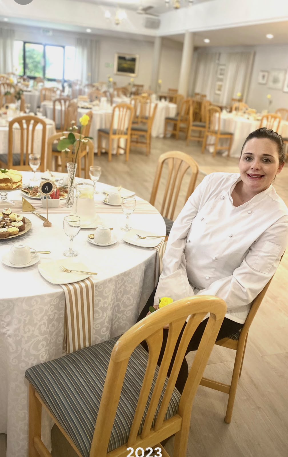 Le Zelle Grimbeek, founder of KNA Catering Solutions, in her kitchen