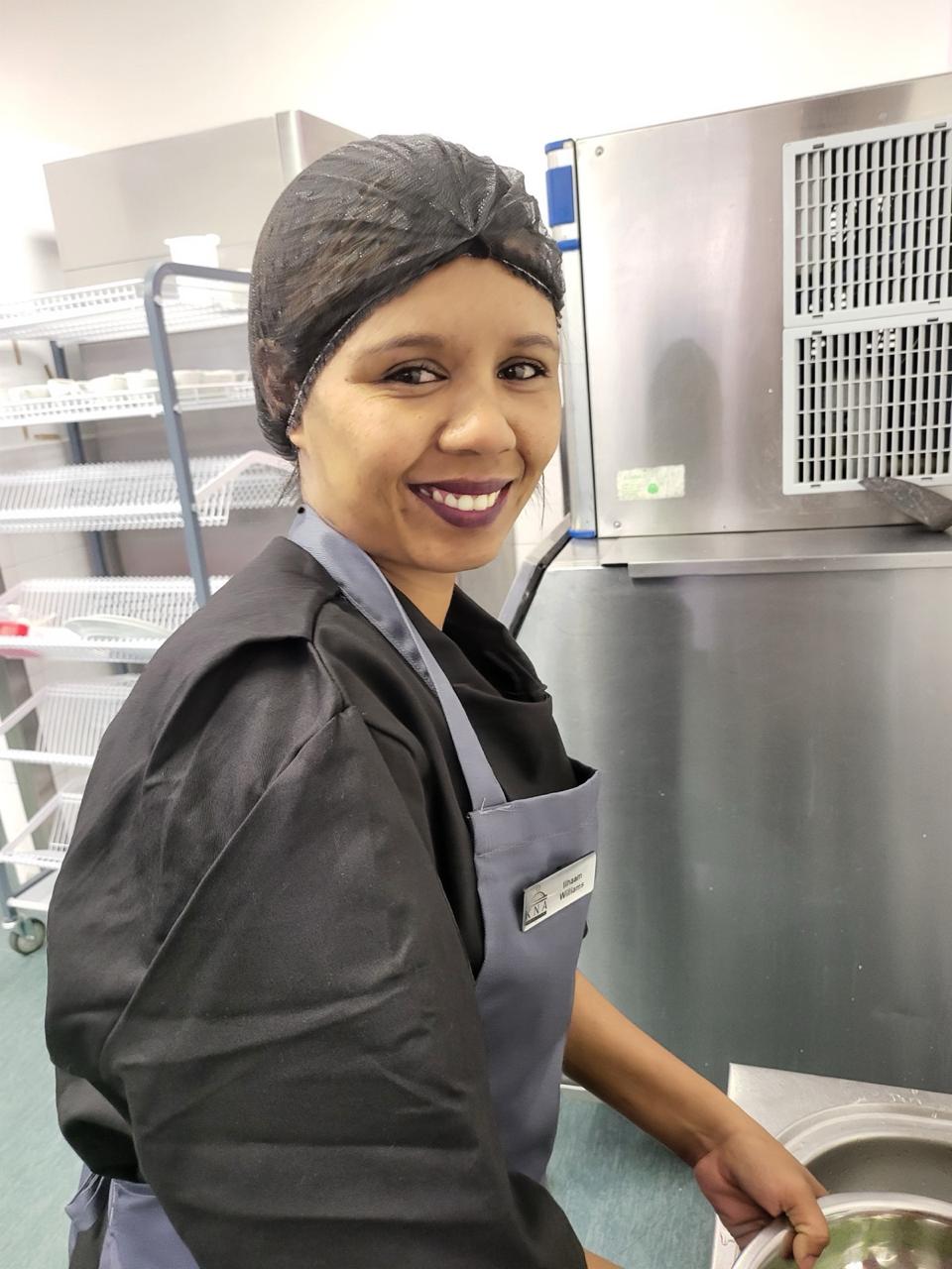 staff member at KNA Catering Solutions