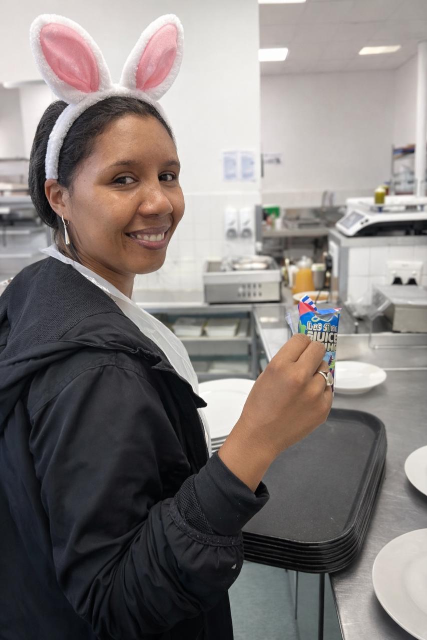 staff member at KNA Catering Solutions