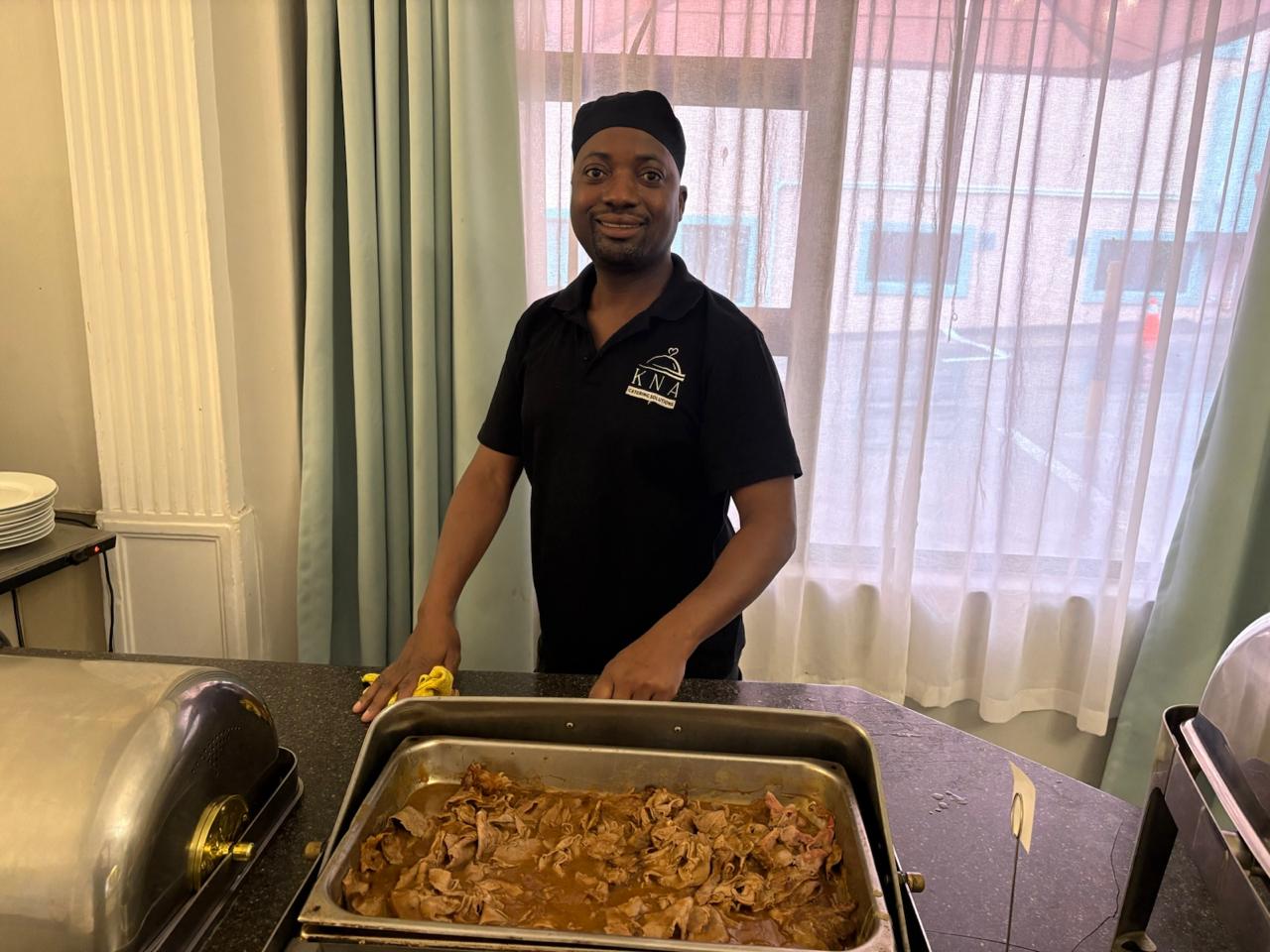 staff member at KNA Catering Solutions