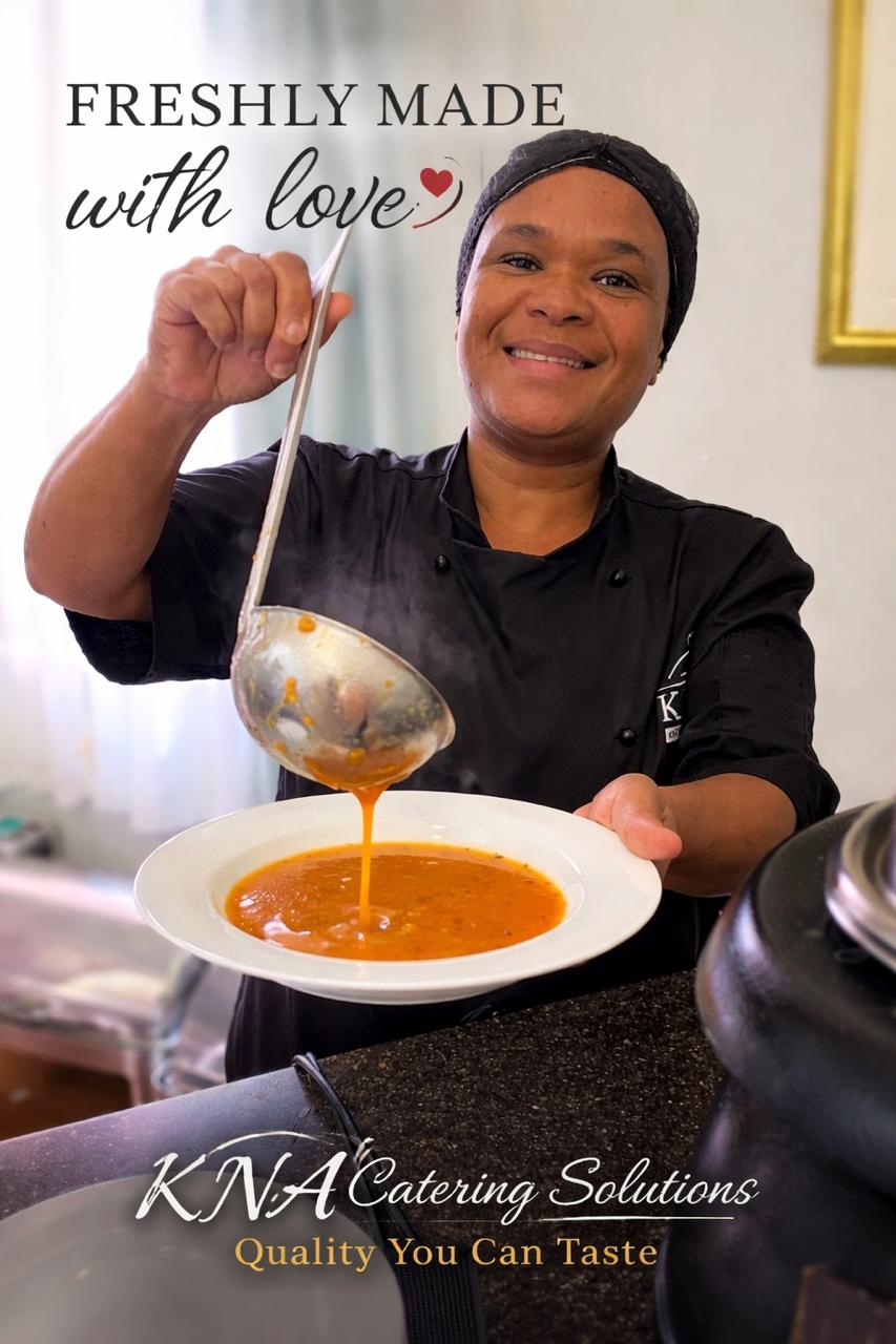 staff member at KNA Catering Solutions